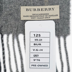 Burberry Cashmere Seasonal Check Pre-Owned Scarf