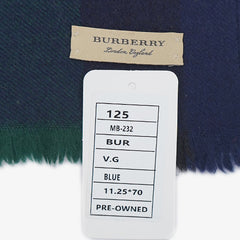 Burberry Wool Check Printed Pre-Owned Scarf