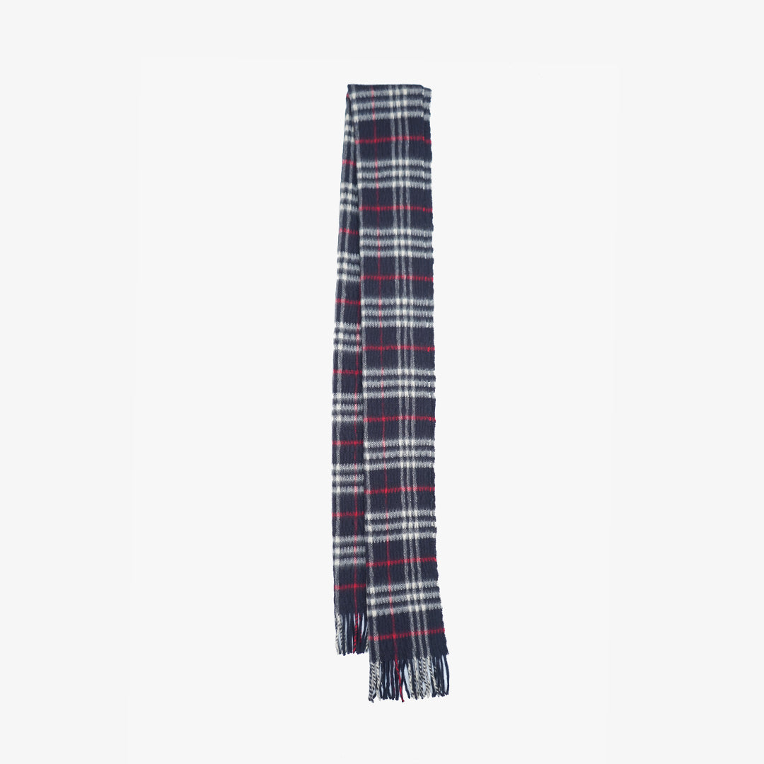 Burberry Cashmere/Wool Seasonal Check Pre-Owned Scarf
