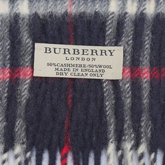 Burberry Cashmere/Wool Seasonal Check Pre-Owned Scarf