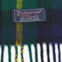 Burberry’s Cashmere Check Printed Pre-Owned Scarf