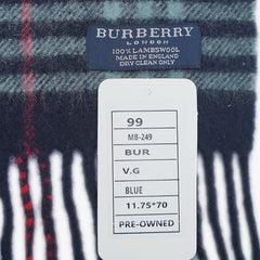 Burberry’s Lambswool Plaids & Check Pre-Owned Scarf