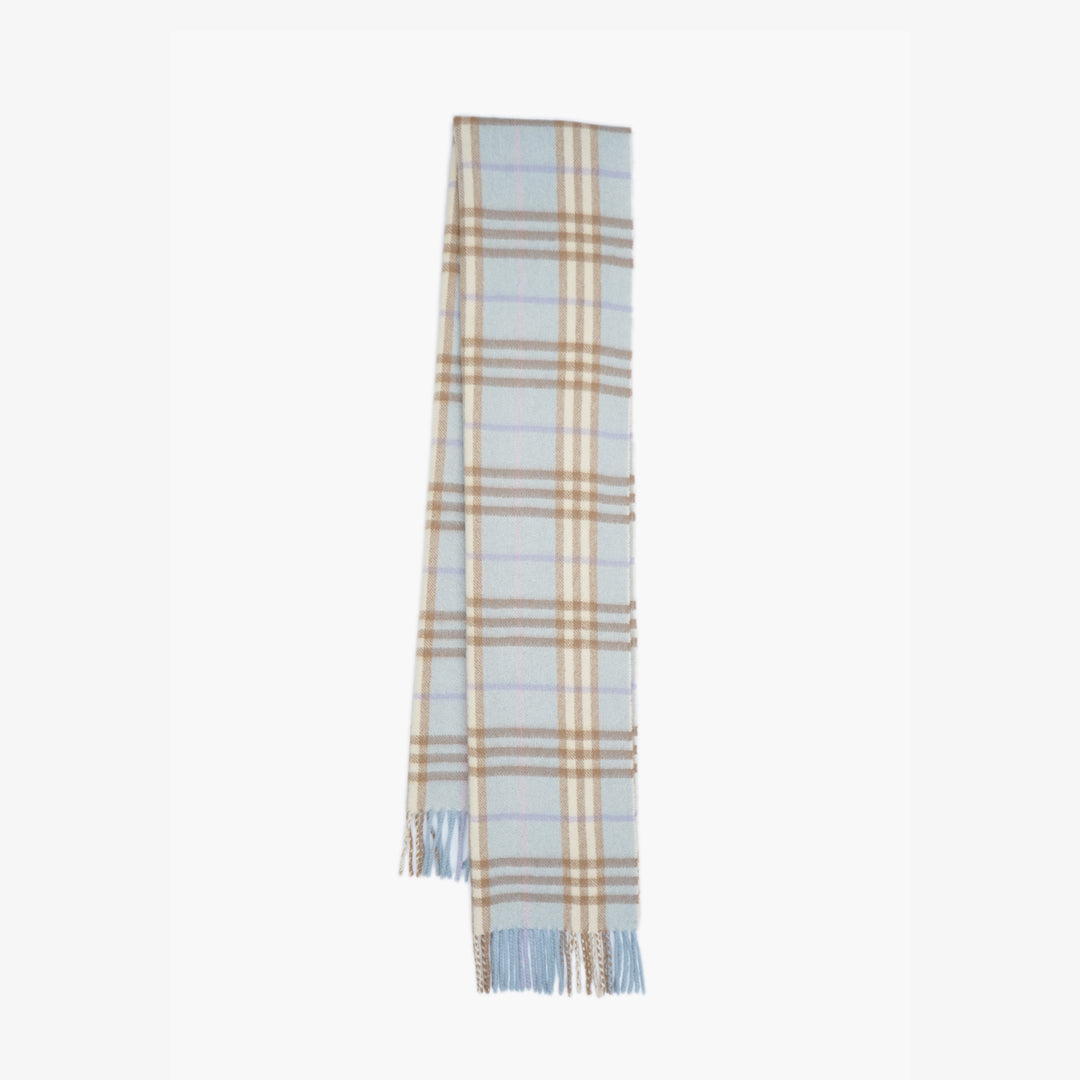 Burberry Cashmere Plaid printed Pre-Owned Scarf