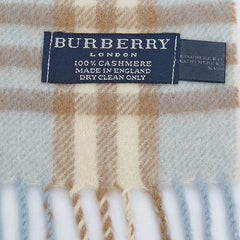 Burberry Cashmere Plaid printed Pre-Owned Scarf