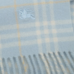 Burberry Lambswool Plaid Printed Pre-Owned Scarf