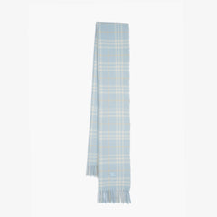 Burberry Lambswool Plaid Printed Pre-Owned Scarf