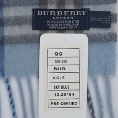 Burberry Cashmere Plaid & Check Pre-Owned Scarf
