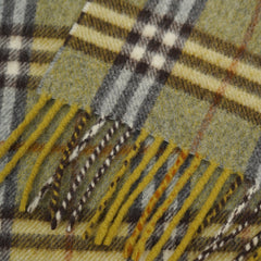 Burberrys Lambswool Plaid Print Pre-Loved Scarf