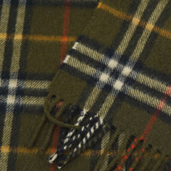 Burberry Cashmere Plaid Print Pre-Loved Scarf