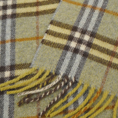 Burberry Lambswool Plaid Print Pre-Loved Scarf