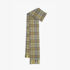 Burberry Lambswool Plaid Print Pre-Loved Scarf
