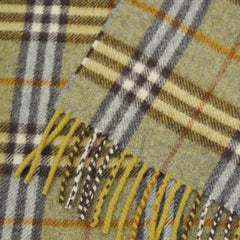 Burberrys Lambswool Plaid Print Pre-Loved Scarf