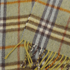 Burberrys Cashmere Plaid Print Pre-Loved Scarf