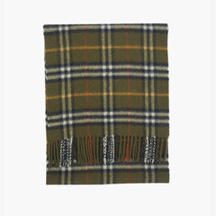 Burberry Cashmere Plaid Print Pre-Loved Scarf