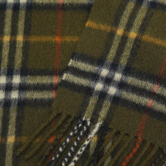 Burberry Cashmere Plaid Print Pre-Loved Scarf