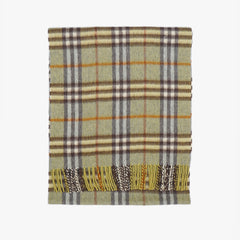 Burberrys Cashmere Plaid Print Pre-Loved Scarf