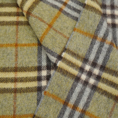 Burberrys Lambswool Plaid Print Pre-Loved Scarf