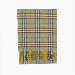 Burberrys Lambswool Plaid Print Pre-Loved Scarf