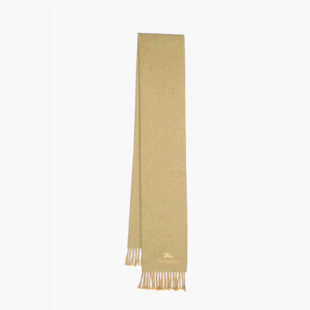 Burberrys Cashmere Plain Print Pre-Loved Scarf