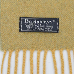 Burberrys Cashmere Plain Print Pre-Loved Scarf