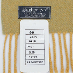 Burberrys Cashmere Plain Print Pre-Loved Scarf