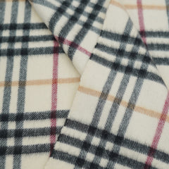 Burberry Cashmere Plaid Print Pre-Loved Scarf