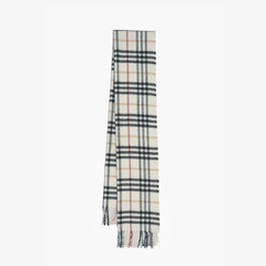 Burberry Cashmere Plaid Print Pre-Loved Scarf