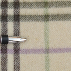 Burberry Cashmere Plaid Print Pre-Loved Scarf