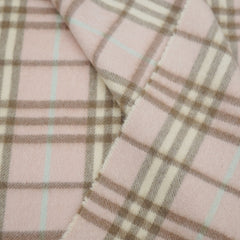 Burberry Cashmere Plaid Print Pre-Loved Scarf