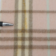 Burberry Cashmere Plaid Print Pre-Loved Scarf