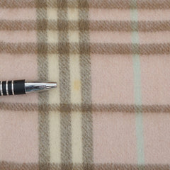 Burberry Cashmere Plaid Print Pre-Loved Scarf