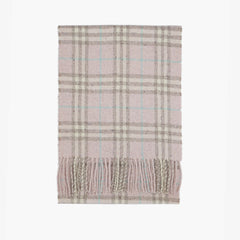 Burberry Wool Plaid Print Pre-Loved Scarf