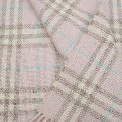 Burberry Wool Plaid Print Pre-Loved Scarf