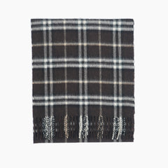 Burberry Cashmere Plaid Print Pre-Loved Scarf