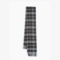 Burberry Cashmere Plaid Print Pre-Loved Scarf