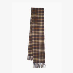 Burberry Cashmere Plaid Print Pre-Loved Scarf