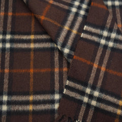 Burberry Cashmere Plaid Print Pre-Loved Scarf