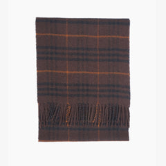Burberry Lambswool Plaid Print Pre-Loved Scarf