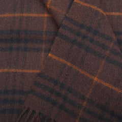 Burberry Lambswool Plaid Print Pre-Loved Scarf