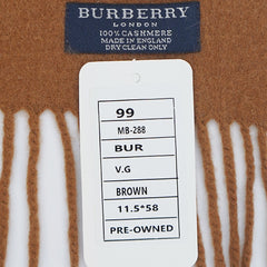 Burberry Cashmere Plain Pre-Loved Scarf