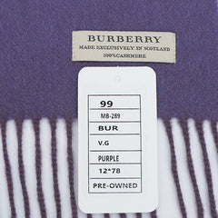 Burberry Cashmere Plain Pre-Loved Scarf