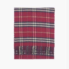 Burberry Cashmere Plaid Print Pre-Loved Scarf