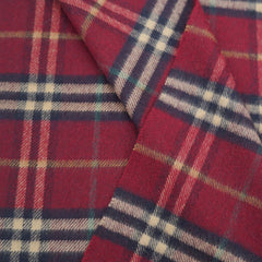 Burberry Cashmere Plaid Print Pre-Loved Scarf
