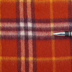 Burberry Cashmere Plaid Print Pre-Loved Scarf
