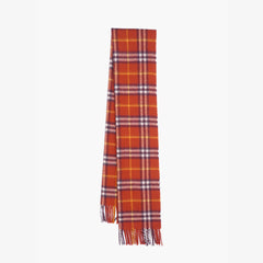 Burberry Cashmere Plaid Print Pre-Loved Scarf