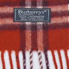 Burberry Cashmere Plaid Print Pre-Loved Scarf