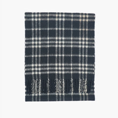 Burberry Cashmere Plaid Print Pre-Loved Scarf