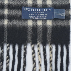 Burberry Cashmere Plaid Print Pre-Loved Scarf