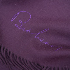 Burberry Cashmere Plaid Print Pre-Loved Scarf