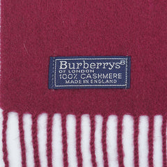 Burberrys Cashmere Plain Pre-Loved Scarf